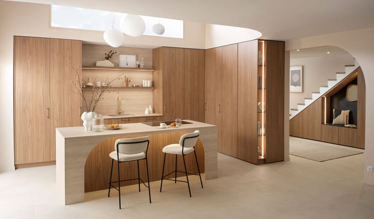 Contemporary kitchen display at the Schmidt Winchester showroom