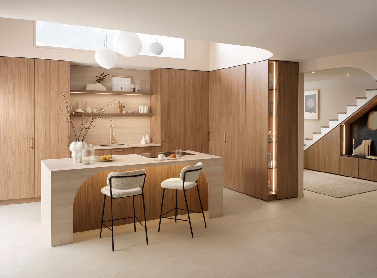 Contemporary kitchen display at the Schmidt Winchester showroom